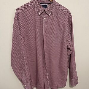Charles Tyrwhitt Burgundy Check Button Down Shirt